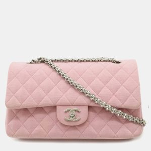 Chanel Double Flap 25 Pink Jersey Chain Shoulder Bag, Handbags - Luxury Closet catalog
