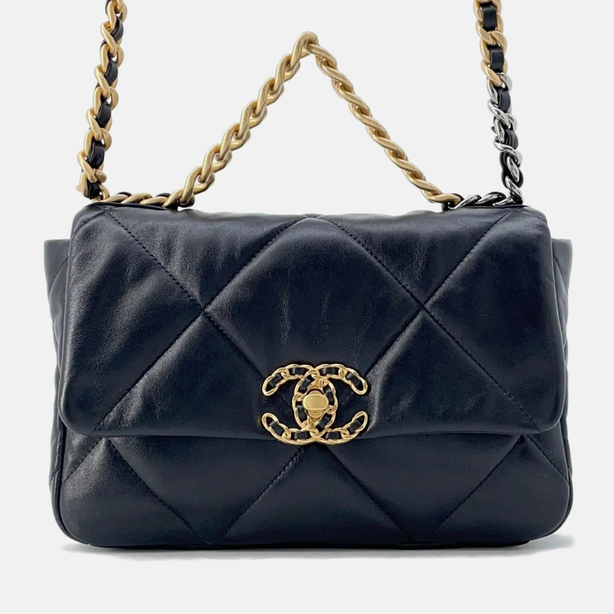 Chanel 19 Black Lambskin Shoulder Bag, Handbags - Luxury Closet catalog