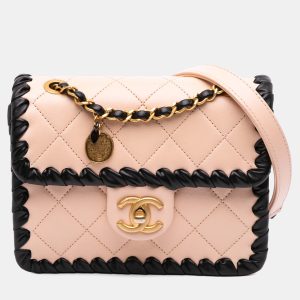 Chanel Black/Pink Mini Calfskin Braided My Own Frame Flap Bag, Shoulder Bags - Luxury Closet catalog