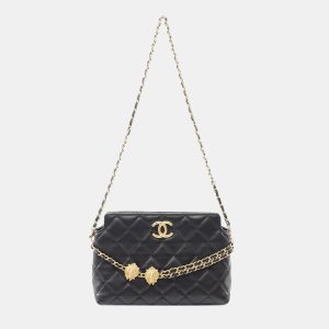 Chanel Black Quilted Lambskin Leo Shoulder Bag, Shoulder Bags - Luxury Closet catalog