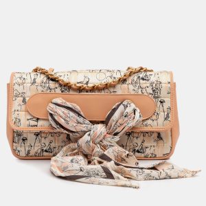 Chanel Multicolor Silk and Lambskin Coco Mademoiselle Scarf Flap, Shoulder Bags - Luxury Closet catalog