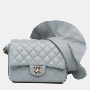 Chanel Grey Quilted Calfskin Bolero de Chanel Flap, Shoulder Bags - Luxury Closet catalog