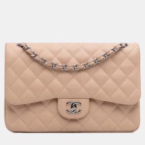 Chanel Brown Jumbo Classic Caviar Double Flap Bag, Shoulder Bags - Luxury Closet catalog