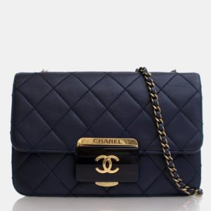 Chanel Beauty Lock Small Blue Calfskin Flap Bag, Handbags - Luxury Closet catalog