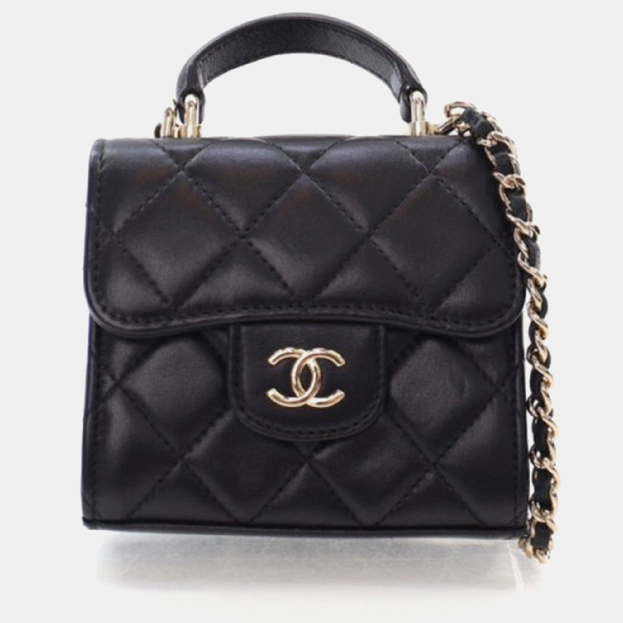 Chanel Coin Purse Flap Mini Black Lambskin Wallet, Handbags - Luxury Closet catalog