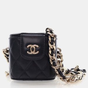 Chanel Vanity Case Mini Black Lambskin Chain Bag, Handbags - Luxury Closet catalog