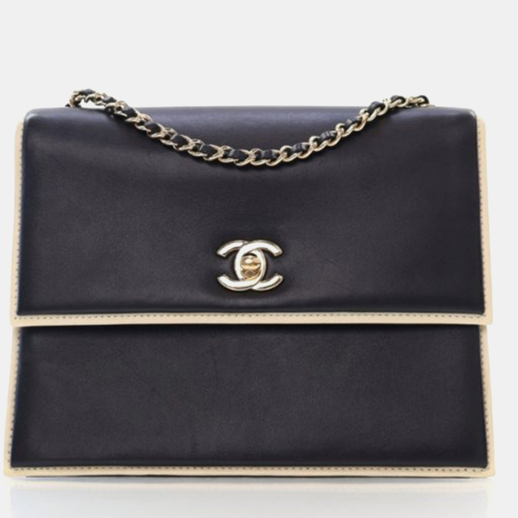 Chanel Square Frame Black Calfskin Shoulder Bag, Handbags - Luxury Closet catalog