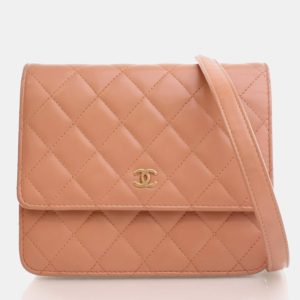 Chanel Square Beige Pink Lambskin Wallet On Chain, Wallets & Money Clips - Luxury Closet catalog