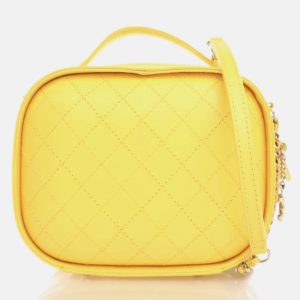 Chanel Vanity Case Yellow Crumpled Calfskin Shoulder Bag, Handbags - Luxury Closet catalog