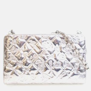 Chanel Pochette Silver Patent Leather Precious Symbols Bag, Handbags - Luxury Closet catalog