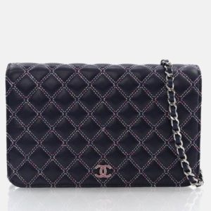 Chanel Navy Blue Lambskin Wallet On Chain, Wallets & Money Clips - Luxury Closet catalog