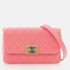 Chanel Straight Lines Flap Pink Calfskin Shoulder Bag, Handbags - Luxury Closet catalog