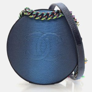 Chanel Round As Earth Blue Lizard Crossbody Bag, Handbags - Luxury Closet catalog