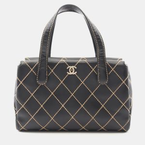 Chanel Wild Stitch Black Leather Tote Bag, Tote Handbags - Luxury Closet catalog