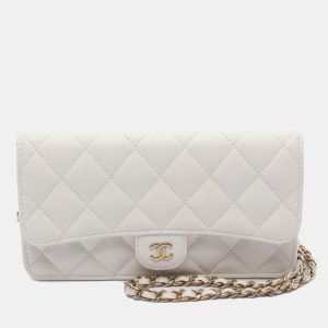 Chanel White Calfskin Wallet on Chain, Wallets & Money Clips - Luxury Closet catalog