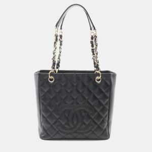 Chanel PST Black Calfskin Shoulder Tote Bag, Tote Handbags - Luxury Closet catalog