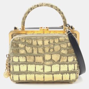 Chanel Black/Gold Leather Shoulder Bag, Handbags - Luxury Closet catalog