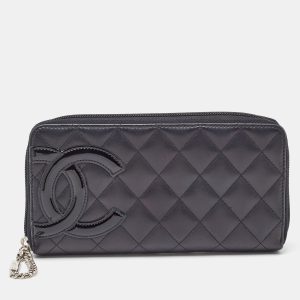 Chanel Black Quilted Leather CC Cambon Ligne Zip Around Organizer Wallet, Wallets & Money Clips - Luxury Closet catalog