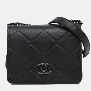 Chanel Black Mini Calfskin Propeller Flap, Shoulder Bags - Luxury Closet catalog