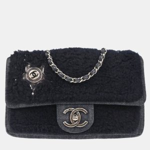 Chanel Paris Dallas Single Flap Navy Mouton Denim Shoulder Bag, Handbags - Luxury Closet catalog