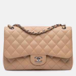 Chanel Brown Jumbo Classic Caviar Double Flap, Shoulder Bags - Luxury Closet catalog