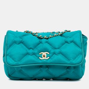 Chanel Blue Small Iridescent Calfskin Chesterfield Flap, Shoulder Bags - Luxury Closet catalog