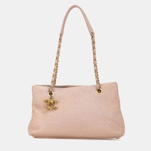 Chanel Pink Large Chevron Calfskin Surpique Tote, Tote Handbags - Luxury Closet catalog