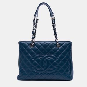 Chanel Blue Caviar Grand Shopping Tote, Tote Handbags - Luxury Closet catalog