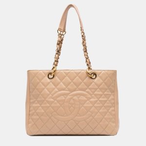Chanel Beige Caviar Grand Shopping Tote, Tote Handbags - Luxury Closet catalog