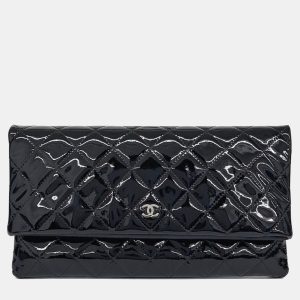 Chanel Black Patent Leather folding clutch, Clutches & Special Occasion Bags - Luxury Closet catalog