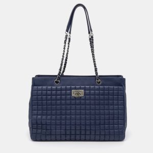 Chanel Blue Leather Chain Shoulder Bag, Handbags - Luxury Closet catalog
