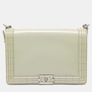 Chanel Green Leather Boy Bag Large, Handbags - Luxury Closet catalog