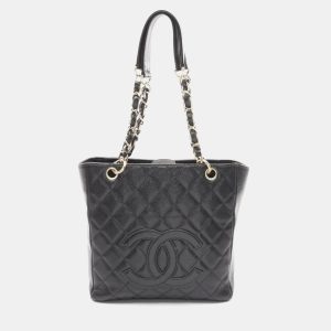 Chanel PST Black Leather Tote Bag, Tote Handbags - Luxury Closet catalog