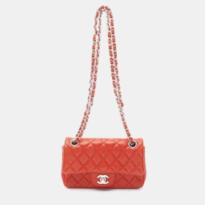 Chanel Red Lambskin Shoulder Bag, Handbags - Luxury Closet catalog