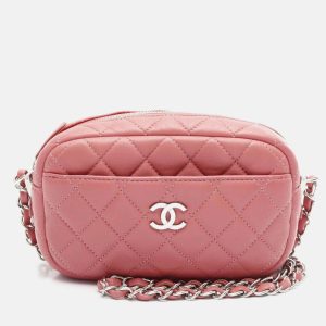Chanel Matelasse Pink Lambskin Shoulder Bag, Handbags - Luxury Closet catalog