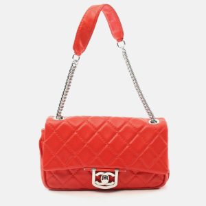 Chanel Matelasse Red Lambskin Shoulder Bag, Handbags - Luxury Closet catalog