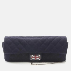 Chanel Matelasse Union Jack Navy Canvas Fabric Shoulder Bag, Handbags - Luxury Closet catalog