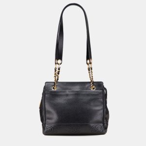 Chanel Black Triple CC Caviar Shoulder Bag, Shoulder Bags - Luxury Closet catalog