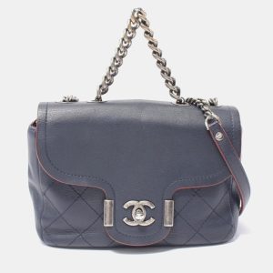Chanel Matelasse Navy Leather Shoulder Bag, Handbags - Luxury Closet catalog