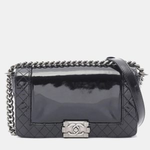 Chanel Boy Black Patent Leather Shoulder Bag, Handbags - Luxury Closet catalog