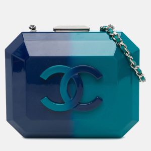 Chanel Plexiglass Clutch Mini Ombre CC Chain Shoulder Bag, Handbags - Luxury Closet catalog