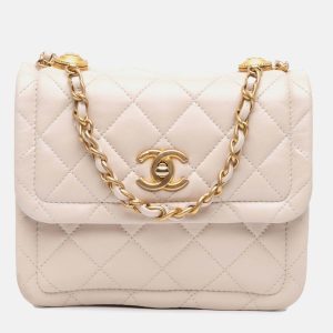 Chanel Button On Top Flap Small Lambskin Bag, Handbags - Luxury Closet catalog