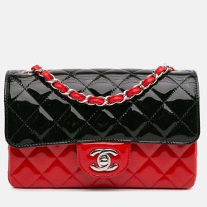 Chanel Single Flap Mini Rectangular Bicolor Patent Bag, Handbags - Luxury Closet catalog