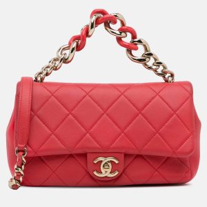 Chanel Elegant Chain Single Flap Small Lambskin Bag, Handbags - Luxury Closet catalog