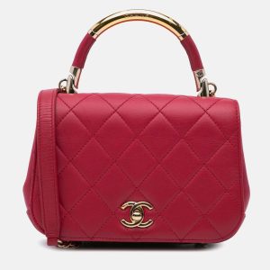 Chanel Carry Chic Flap Mini Quilted Lambskin Bag, Handbags - Luxury Closet catalog