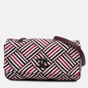 Chanel Stripe Flap CC Canvas Bag, Handbags - Luxury Closet catalog