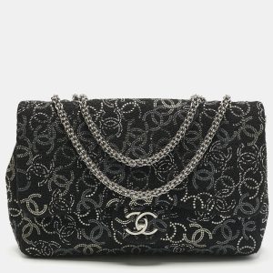 Chanel Black/Silver Tweed CC Paris Shanghai Pudong Flap Bag, Shoulder Bags - Luxury Closet catalog