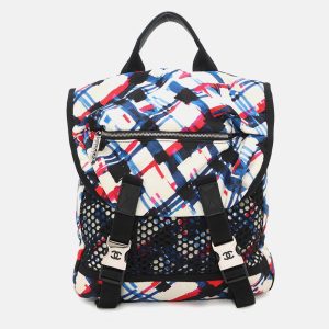 Chanel Airline White Multicolor Nylon Backpack, Backpacks - Luxury Closet catalog