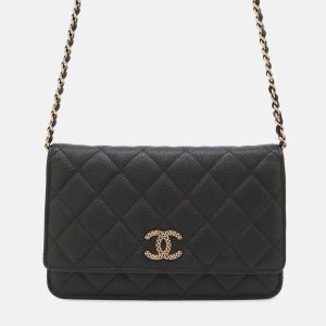 Chanel Classic Black Caviar Leather Wallet On Chain, Wallets & Money Clips - Luxury Closet catalog