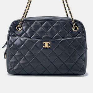 Chanel Matelasse Camera Case Black Lambskin Chain Shoulder Bag, Handbags - Luxury Closet catalog